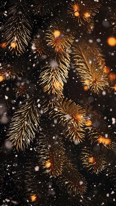 Christmas Tree Snowfall iPhone Wallpaper 4K - iPhone Wallpapers | Tree ...