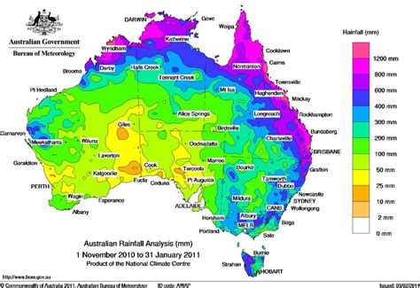 Australia weather map - Weather map of Australia (Australia and New ...