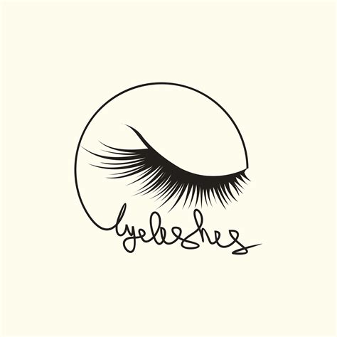 Eyelashes logo design with unique style for woman 22892565 Vector Art ...