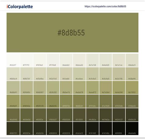 Pantone 17-0535 Tcx Green Olive Color | Hex color Code #8D8B55 ...