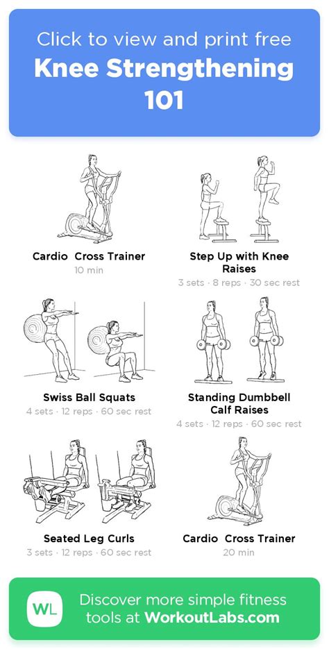 Knee Strengthening 101 Exercise Plan