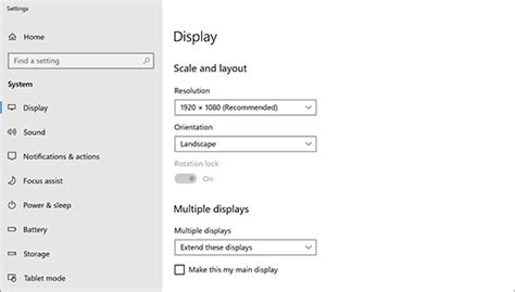 Set up dual monitors on Windows 10