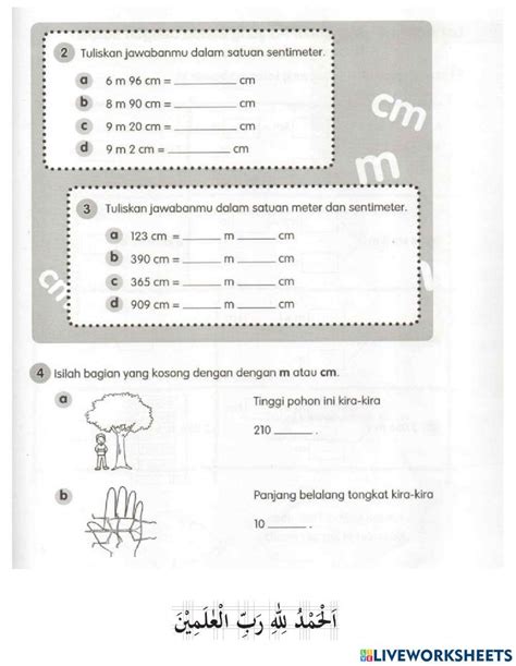 Satuan Panjang Meter & Centimeter 1869873