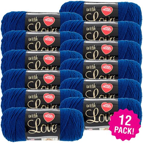 Red Heart With Love Yarn - Peacock, Multipack of 12 - Walmart.com