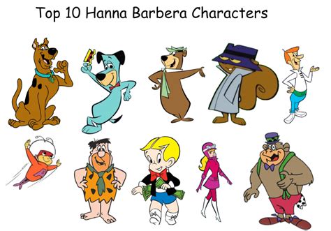 Top 10 Hanna Barbera Characters by briancabillan on DeviantArt