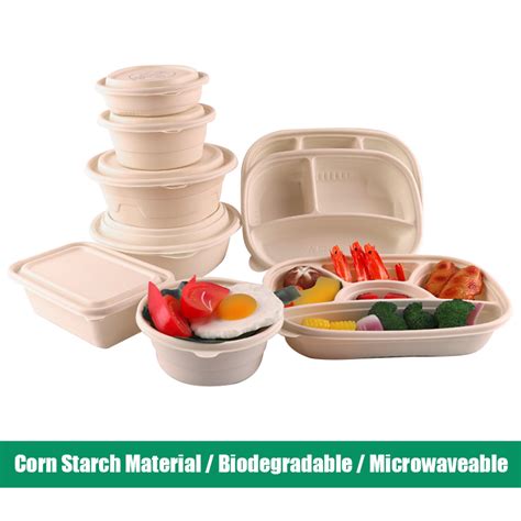 China PLA Biodegradable Corn Starch Plastic Food Packaging Tray ...