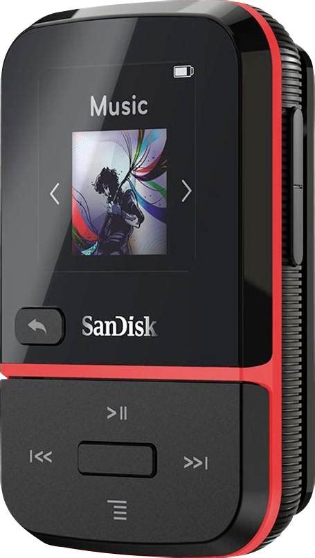 SanDisk Clip Sport Go MP3 player 32 GB Red Clip, FM radio, Voice ...