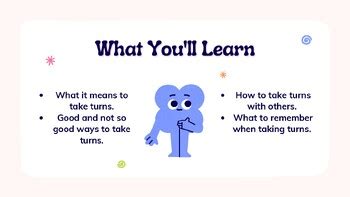 Taking Turns Lesson pdf by Jewelsspeech | TPT