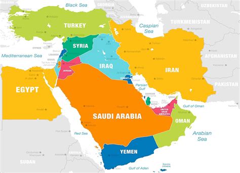 7+ Map of the middle eastern countries image HD – Wallpaper