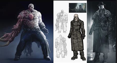 mr. x concept art : r/ResidentEvil2Remake