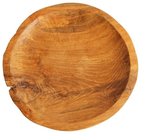 Teak Wood Plate - Rustic - Decorative Plates - by Design Mix Furniture ...