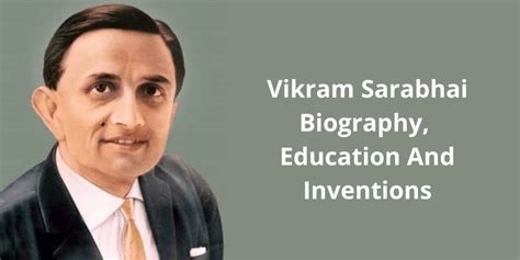 Vikram Sarabhai Biography, Education And Inventions - Learn Dunia