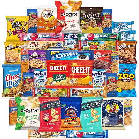 Cookies Chips & Candy Snacks Assortment Bulk Sampler by Variety Fun ...