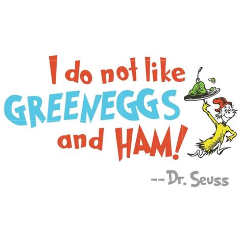 I do not like green eggs and ham, dr seuss svg, dr seuss quotes, digit ...