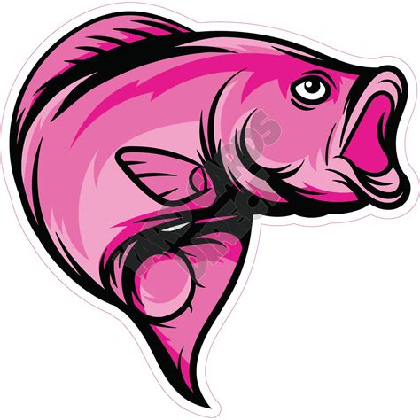 Fish - Hot Pink - Style A - Yard Card - Yard Cards Direct, LLC