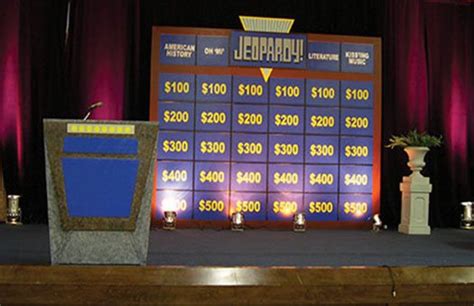 Jeopardy Game Show Set | Ampa Events