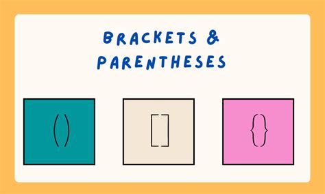 When to Use Brackets and Parentheses Examples - Grammar