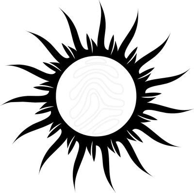 Half Sun Clipart Black And White | Free download on ClipArtMag