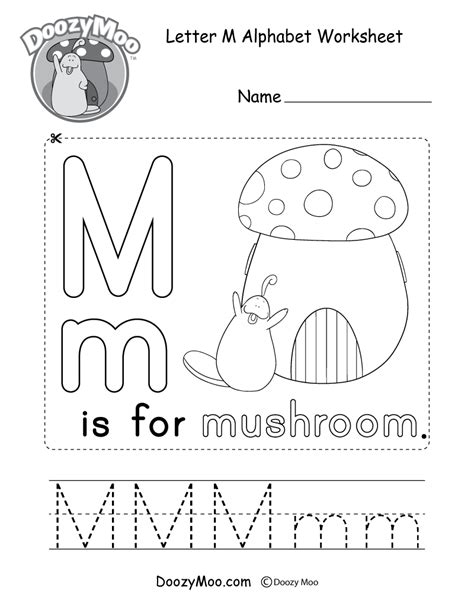 tracing letter m worksheets kindergarten - tracing letter m worksheets ...