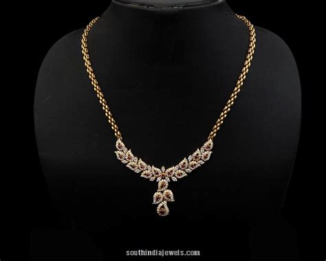 Diamond Necklace Design from Nathella Jewellery - South India Jewels