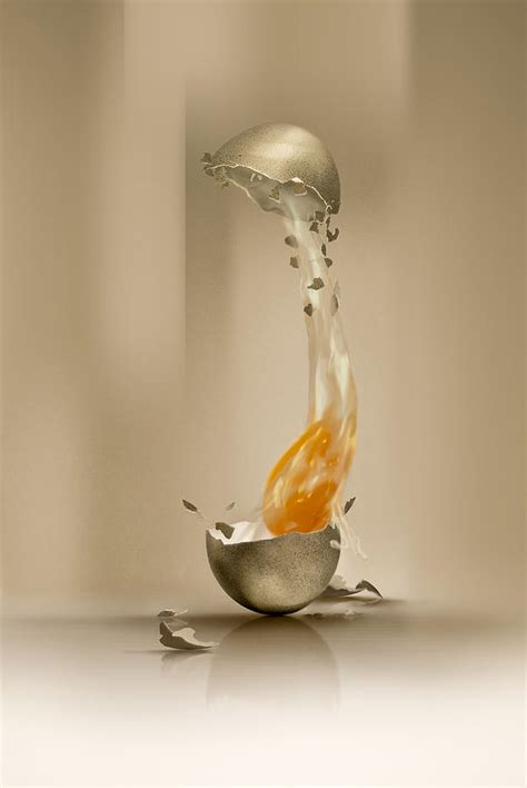 Broken egg Painting by Ciprian Dudas - Fine Art America