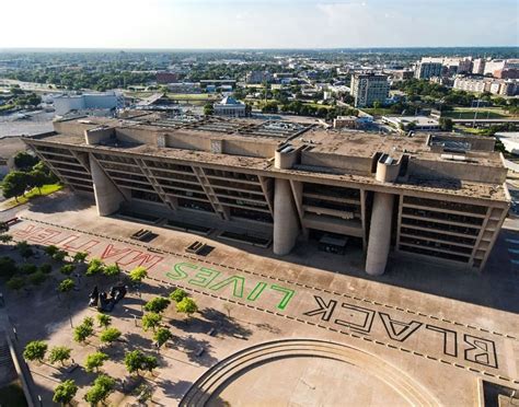 Activists Paint Black Lives Matter On Dallas City Hall Plaza. | Central ...