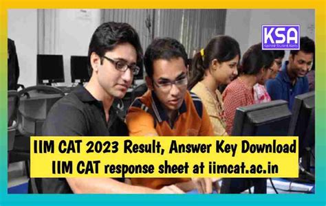 IIM CAT 2023 Result, Answer Key Download IIM CAT response sheet at ...