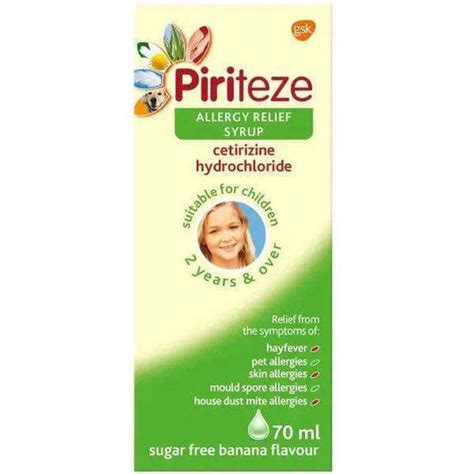 Piriteze Allergy Relief Syrup 70ml