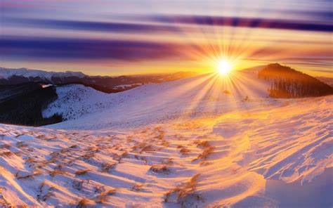 Snow Sunrise Wallpapers - 4k, HD Snow Sunrise Backgrounds on WallpaperBat