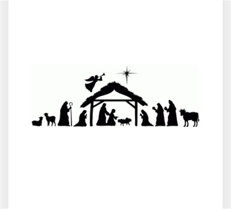 Nativity Silhouette Printable