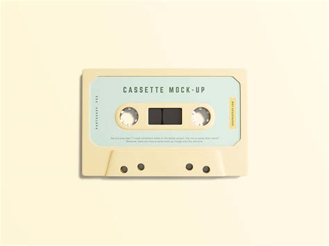 Free cassette Tape Mockup (PSD)