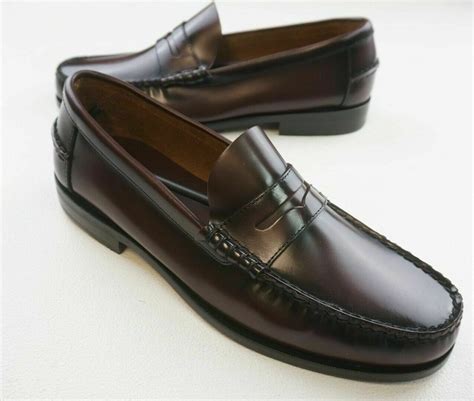 New Florsheim Burgundy Leather Berkley Penny Loafer Mock Toe Dress Shoe ...