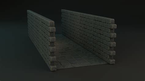 Set of Stylized Walls for the Dungeon