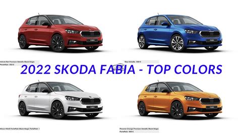 2022 SKODA FABIA - TOP COLORS - YouTube