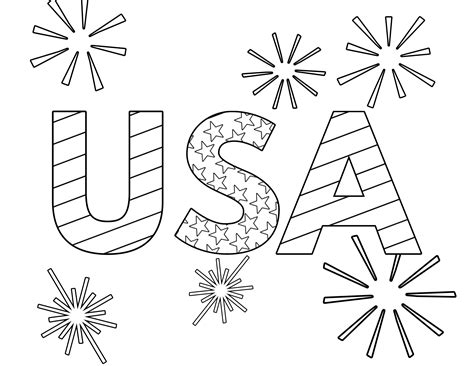 Free Printable 4th of July Coloring Pages - Paper Trail Design