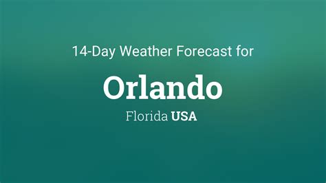 Orlando, Florida, USA 14 day weather forecast