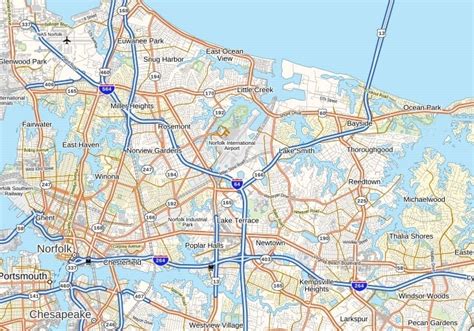 Norfolk International Airport Map