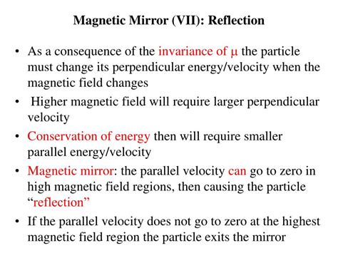 PPT - Grad-B Parallel to the Magnetic Field: Magnetic Mirror PowerPoint ...