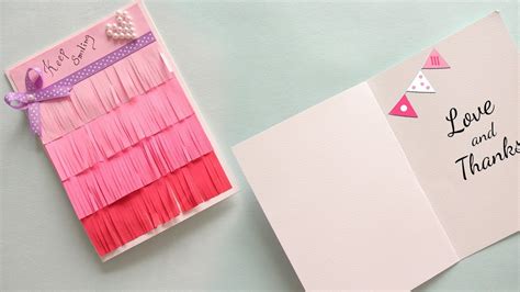 DIY Greeting Card | Card Making | Handmade Greeting Cards - YouTube