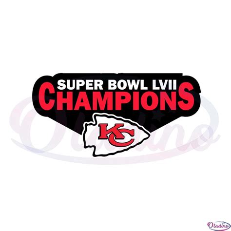 Kansas City Chiefs Super Bowl Lvii Champions Kc Chiefs Logo Svg - Oladino