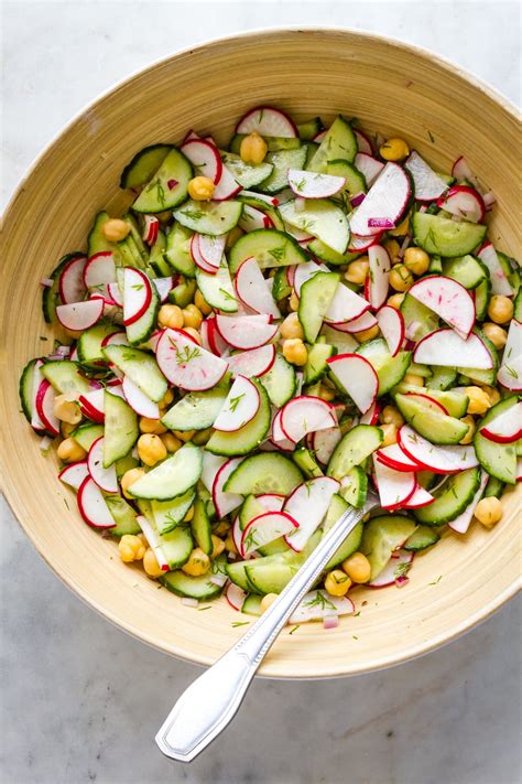 RADISH AND CUCUMBER SALAD - THE SIMPLE VEGANISTA