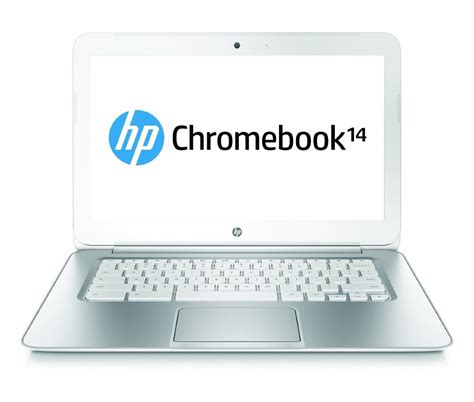 HP Chromebook 14" White Laptop - Intel Celeron 1.40GHz 4GB Mem 16GB SSD ...