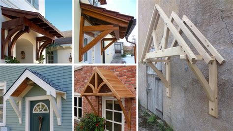 How To Build A Wooden Awning Over A Door - Encycloall