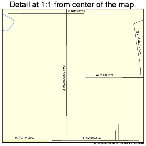 Reedley California Street Map 0660242