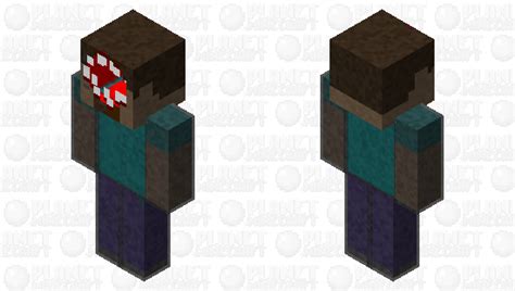 Freaky Steve Horror Head Dark Version (steve) Minecraft Skin