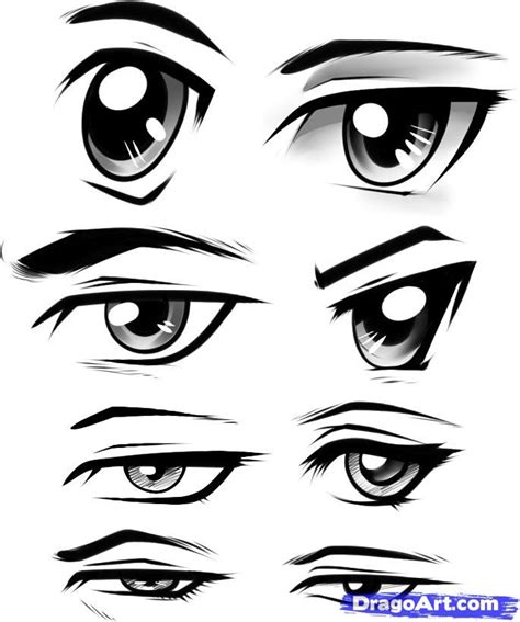 How to Draw Anime Boys Eyes