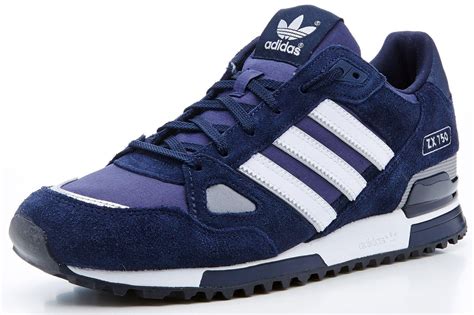 Adidas originali ZX 750 uomo scarpe da ginnastica scamosciate blu ...