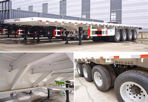 Different Types of Flatbed Semi Trailer | 20/40/45/53 ft Flatbed ...