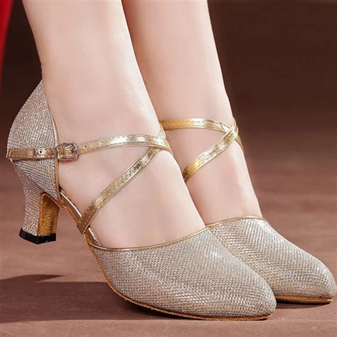 Ballroom Dance Shoes Women Ladies High Heel Latin Dancing Shoes ...