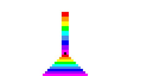 Rainbow pixel art